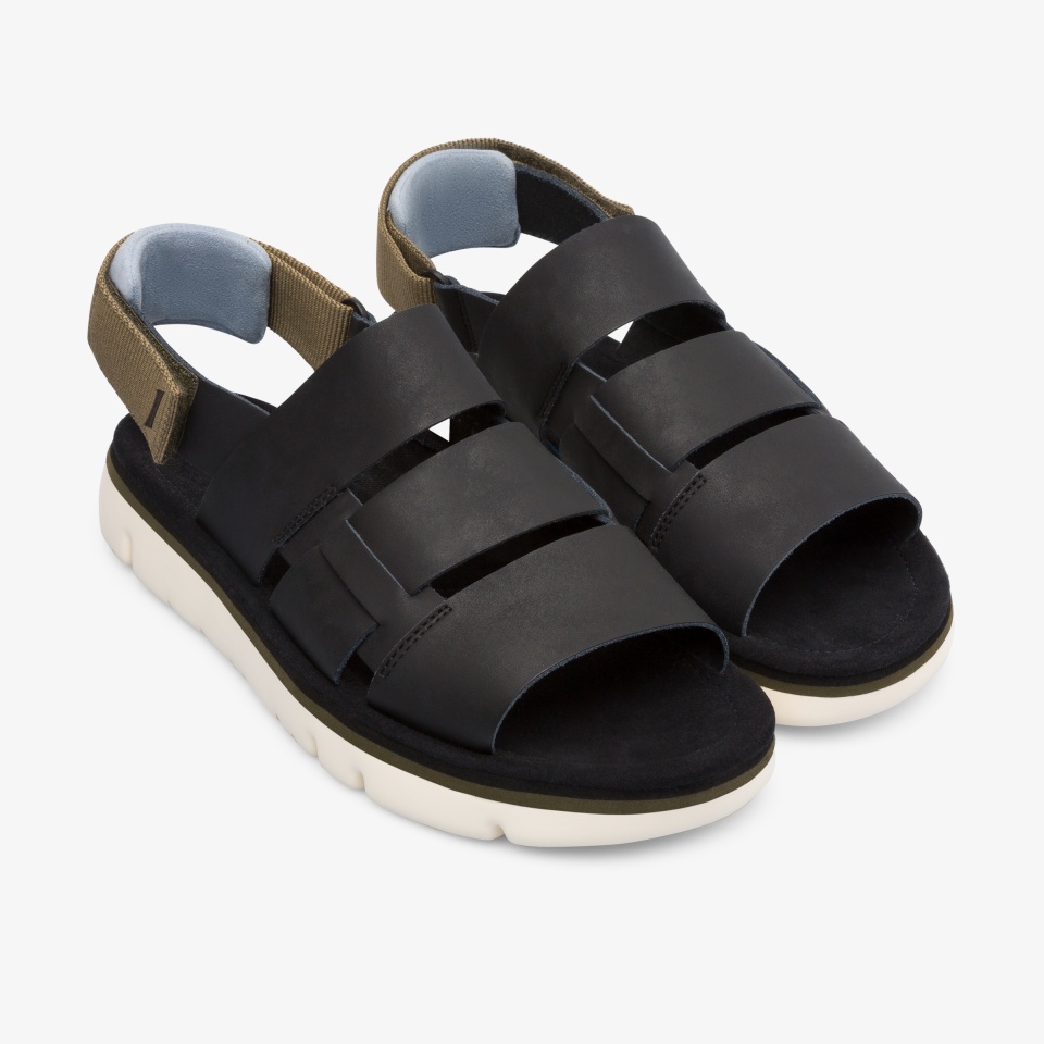 Sandalias Camper Oruga Hombre - Negras/Verde | Camper Online + 7624FMIJD